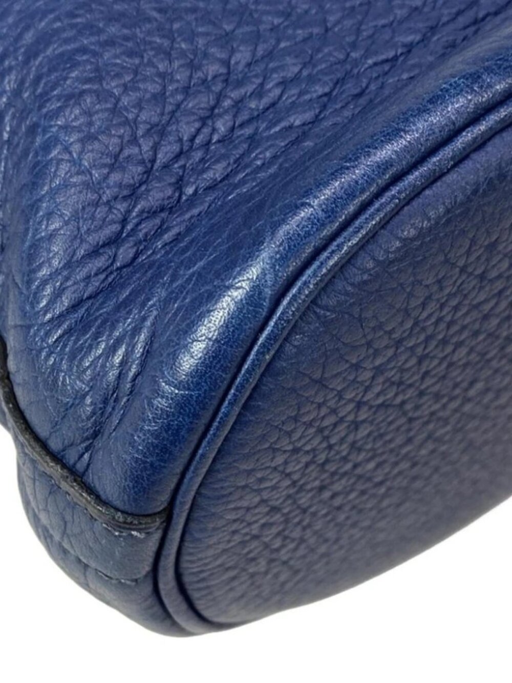 HERMES Movie fam - Blue Vachette Crispe Fjord Circle Y Backpack - Picture 9 of 16